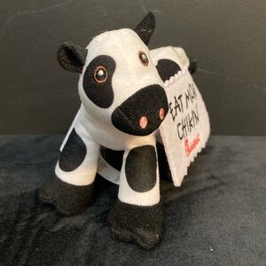 Chick-fil-A Plush Cow Stuffed Animal - White and Black